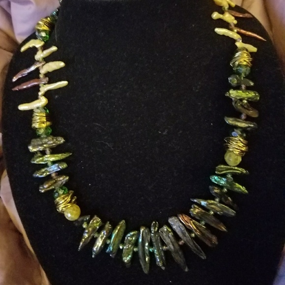 Artisan Custom Stick Pearl Statement Set - Picture 3 of 4